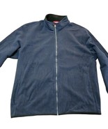 Izod Jacket Fleece New Blue Full Zip Pockets XL - £22.06 GBP