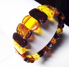 Authentic Genuine Baltic Amber bracelet Natural Amber beads bracelet - £103.43 GBP