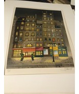 French Street Etching ? Beautiful Piece See Picture For Details 22x17 - £37.08 GBP