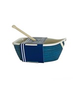 Nautica Home Melamine Blue White Sailboat Serving Dish Dip Bowl Spoon 2 ... - £11.69 GBP