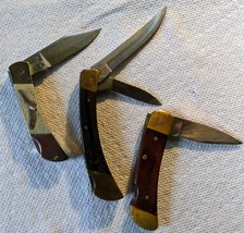 Vintage group of 3 lock blade knifes Jet-Abr,Craftsman,Parker-Forst - £54.63 GBP