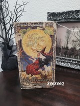 HALLOWEEN WITCH MOON FAUX HANDBOOK DISTRESSED STASH BOX DECOR - $29.99