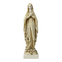 Our Lady Blessed Virgin Mary Greek Cast Marble Statue Sculpture 15.75 in... - £87.34 GBP