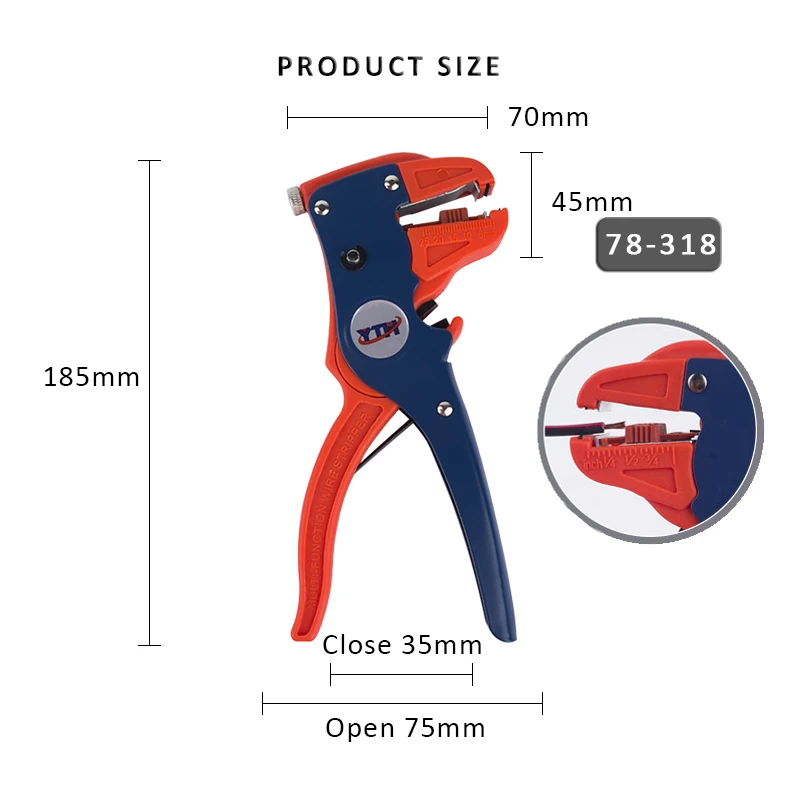 Automatic Wire Stripper Electric Wire Cable Cutter Electrician Cutting Pliers YT - £203.64 GBP