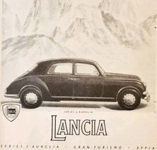 1954 Lancia Series 2 Aurelia Import Advertisement Autocar Automobilia DW... - £22.50 GBP