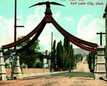 Eagle Gate Salt Lake City Utah UT 1910s Vtg Postcard UNP International A... - $3.91