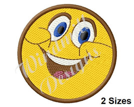 Happy Smiley Face - Machine Embroidery Design - £2.80 GBP