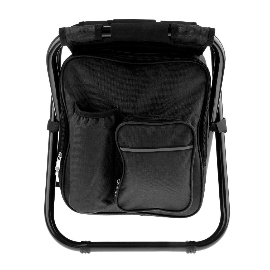 3 in 1 Backpack Cooler Chair, Folding Camping Fishing Stool with Insulated - £68.53 GBP+
