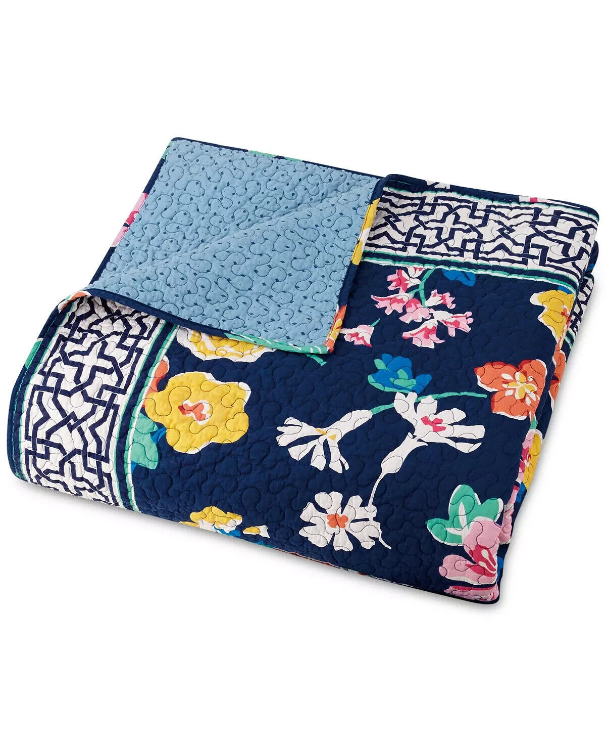 2PC Jessica Simpson Vera Bradley Maybe Navy Twin/Twin XL Quilt Set Item image 2