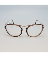 TOD&#39;S brown gold eyeglasses oversized cut out 2-1.5 ITALY TO138 52-17 14... - $103.24