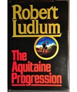 Signed 1st Edition! The Aquitaine Progression by Robert Ludlum (1984, Hardcover)