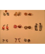 [h3a] Lot of 10 VINTAGE COSTUME EARRINGS - CLIP, TWIST ON - £25.43 GBP