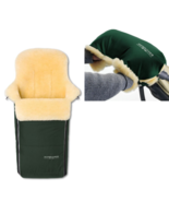 Lambskin Footmuff and Handwarmer Set for Stroller Pram Baby Shower Gift ... - $365.99
