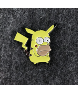 Homer X Pikachu - Homer Simpson - Pokemon - The Simpsons - Enamel Bag Ha... - $126.61 MXN