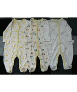 Newborn Long Sleeves Pajama Romper(3-6months)100%Cotton-3pc Pack - $24.39 CAD