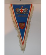 London England Travel Pennant Flag Felt Souvenir Fringe Crest Coat of Ar... - $24.70