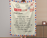 Mothers Day Birthday Gifts for Mom, Throw Blanket I Love You Mom Blanket... - $27.91