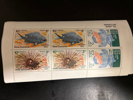 New Zealand 1979 Health Sheet - Marine Life MNH set S.G. 1200 8 Blocks 6 Stamps - £7.96 GBP