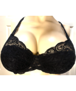 Rosella Black Lace 34C Lined Underwire 34 C Bra - $6.82 CAD