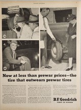 1947 Print Ad BF Goodrich Silvertown Rubber Tires Cheaper Than Pre-War - £13.51 GBP