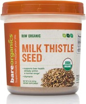 BareOrganics Milk Thistle Seed Powder, Superfood Powder, Organic Dietary Supplem - £32.68 GBP