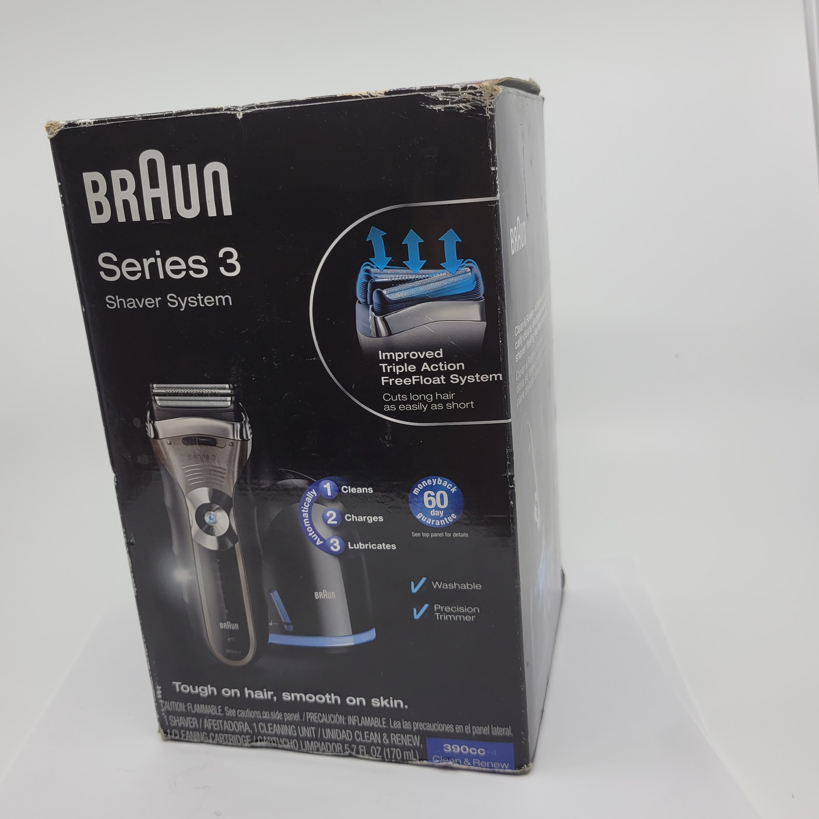 Primary image for Braun Series 3 390cc4 Cordless Rechargeable Men's Self-Cleaning Electric Shaver 