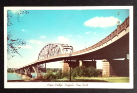 Peace Bridge Buffalo New York NY Curt Teich UNP Postcard c1950s - £5.50 GBP