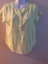 Women&#39;s Old Navy Fitted, Short Sleeve Henley Shirts Size  M XL NWT - £12.83 GBP