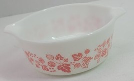 VTG Pyrex Pink Gooseberry 1.5 PT Glass Casserole Baking Dish 472 USA Ret... - $29.02