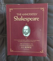 Vintage 1978 Annotated Shakespeare Red 3 Volume Box Set A.L. Rowse Illustrated - £37.52 GBP