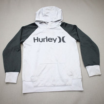 Hurley Hoodie Childrens Size 8 Pullover Long Sleeve White Gray Athleisure - £15.53 GBP