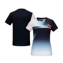 YONEX 23FW Women&#39;s Badminton T-Shirts Apparel Sportswear Dark Navy NWT 233TS004F - £51.13 GBP