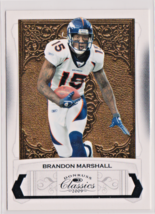 Bandon Marshall Denver Broncos WR 2009 Donruss Classics Card # 31 Near Mint - £1.42 GBP