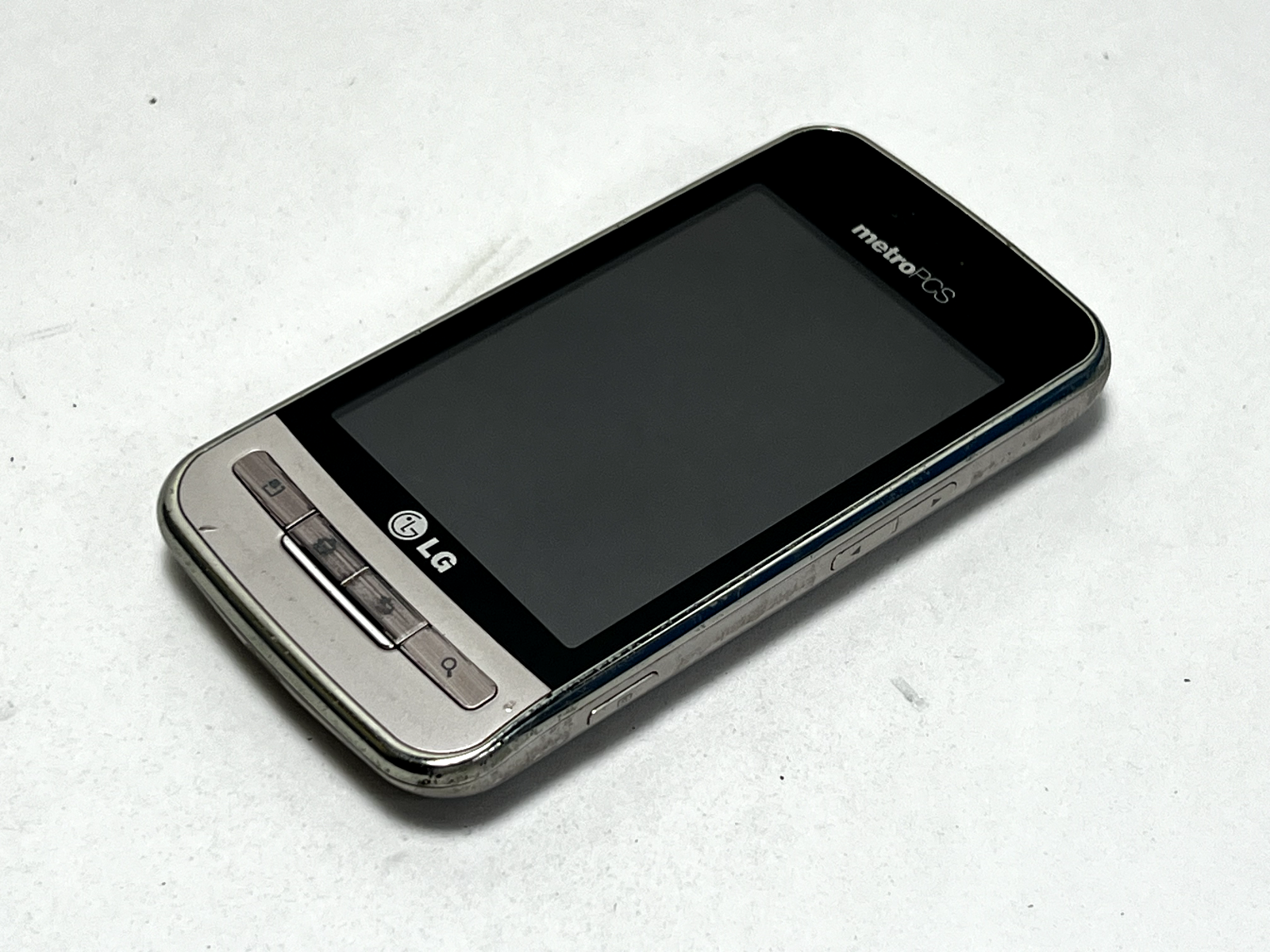 LG Optimus M MS690 - Silver ( MetroPCS ) Very Rare CDMA Smartphone - UNT... - $9.89