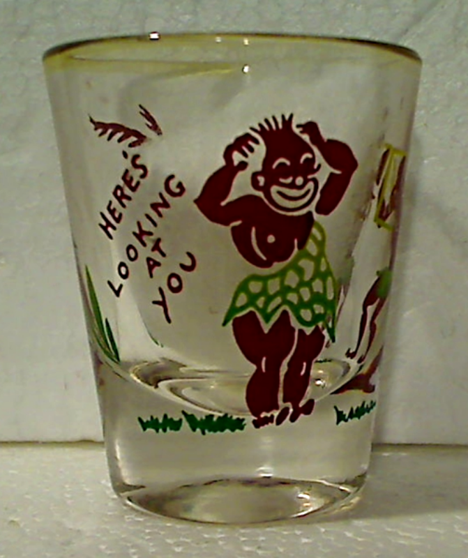 Vintage Here&#39;s Looking At You Black Americana African Natives Novelty Sh... - $12.00