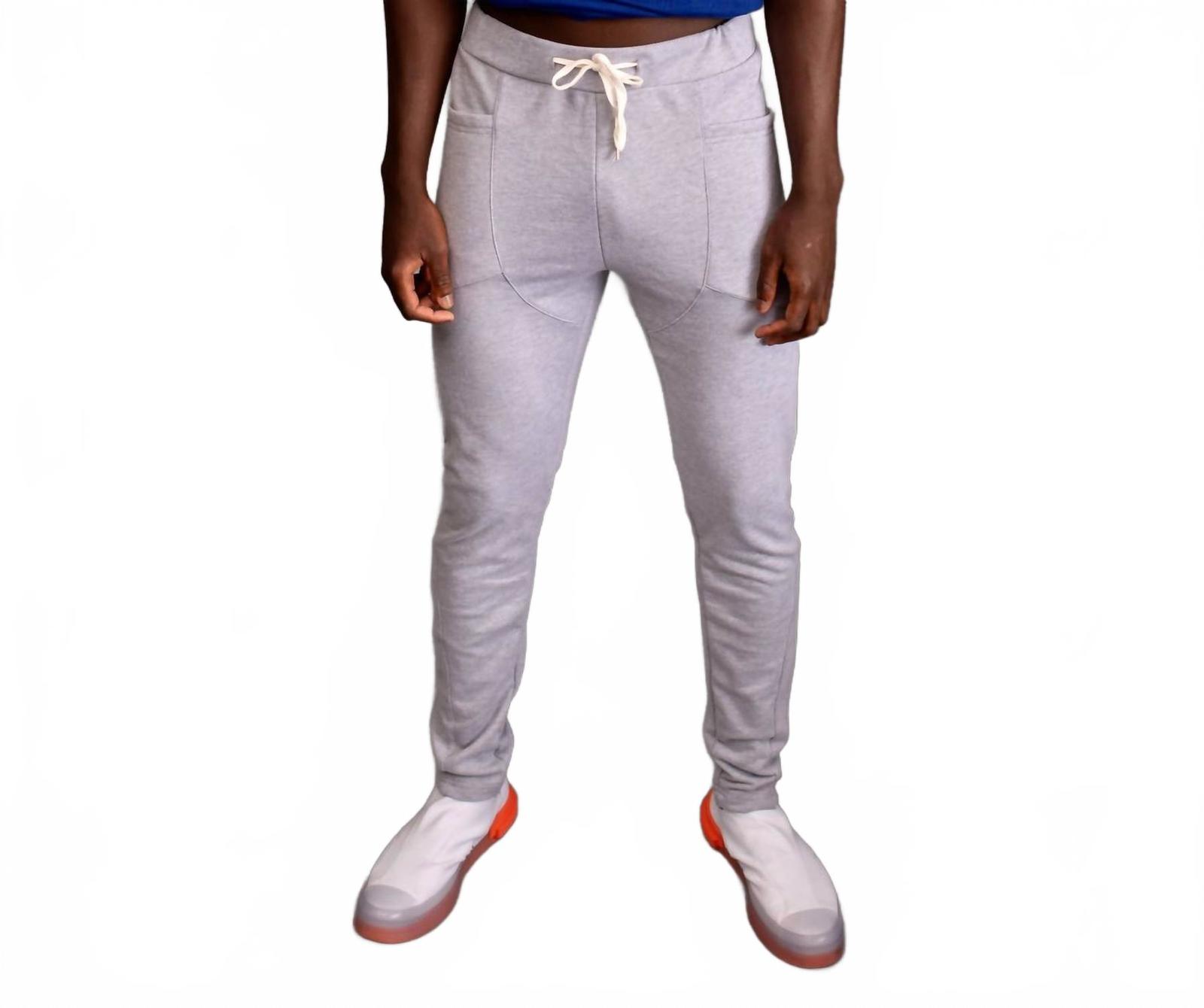 The Athletic Side Of Us Geo Cut Sweat Pants Gray - $55.00