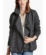 Lucky Brand Peacoat Double Breasted Jacket Medium Black Gray Wool Blend ... - $1,129.00 MXN