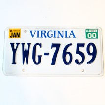 2000 United States Virginia Base Passenger License Plate YWG-7659 - £11.03 GBP