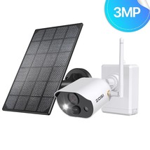 ZOSI 3MP PIR AI Wireless Security Rechargeable Battery Camera Solar Pane... - $42.99