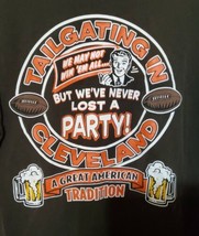 Cleveland Browns Football Tailgating Party T-Shirt  Men&#39;s Size Large Ohio  - £20.69 GBP