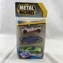 Zuru Metal Machines Die Cast Custom Cars 1:64 3 Pack Nitro Rider - Rush -Specter - £4.21 GBP