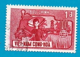 Used South Vietnam Stamp (1963) 1d Freedom From Hunger - Scott Cat# 207  …  - $2.99