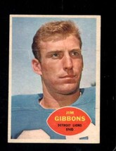 1960 Topps #44 Jim Gibbons Exmt (Rc) Lions *X98133 - $3.19