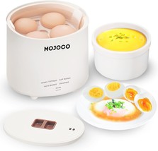 Mojoco Rapid Egg Cooker - Mini Egg Cooker For Steamed, Hard Boiled, Soft Boiled - $46.99