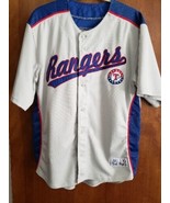 Dynasty MLB Texas Rangers Jersey Men&#39;s Adult L Embroidered Stitching Pat... - $47.06 CAD