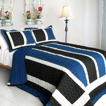 [Knight] 3PC Patchwork Quilt Set (Full/Queen Size) - $99.89