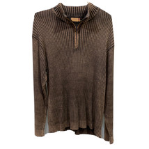 XG Xtreme Clothing Mens Pullover Knit Sweater SZ XL 1/4 Zip Long Sleeve - £9.94 GBP