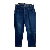Old Navy Womens Jeans Adult Size 12 Extra Sky Hi Straight Button Fly Medium Wash - £22.93 GBP