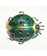 Vintage Mexican 800 Silver Enamel Ladybug Pin Brooch - £17.09 GBP