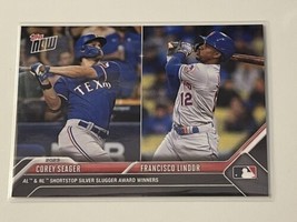 2023 TOPPS NOW Corey Seager/Franchise Lindor MLB Dual Player Baseball Card SS-5* - £9.68 GBP